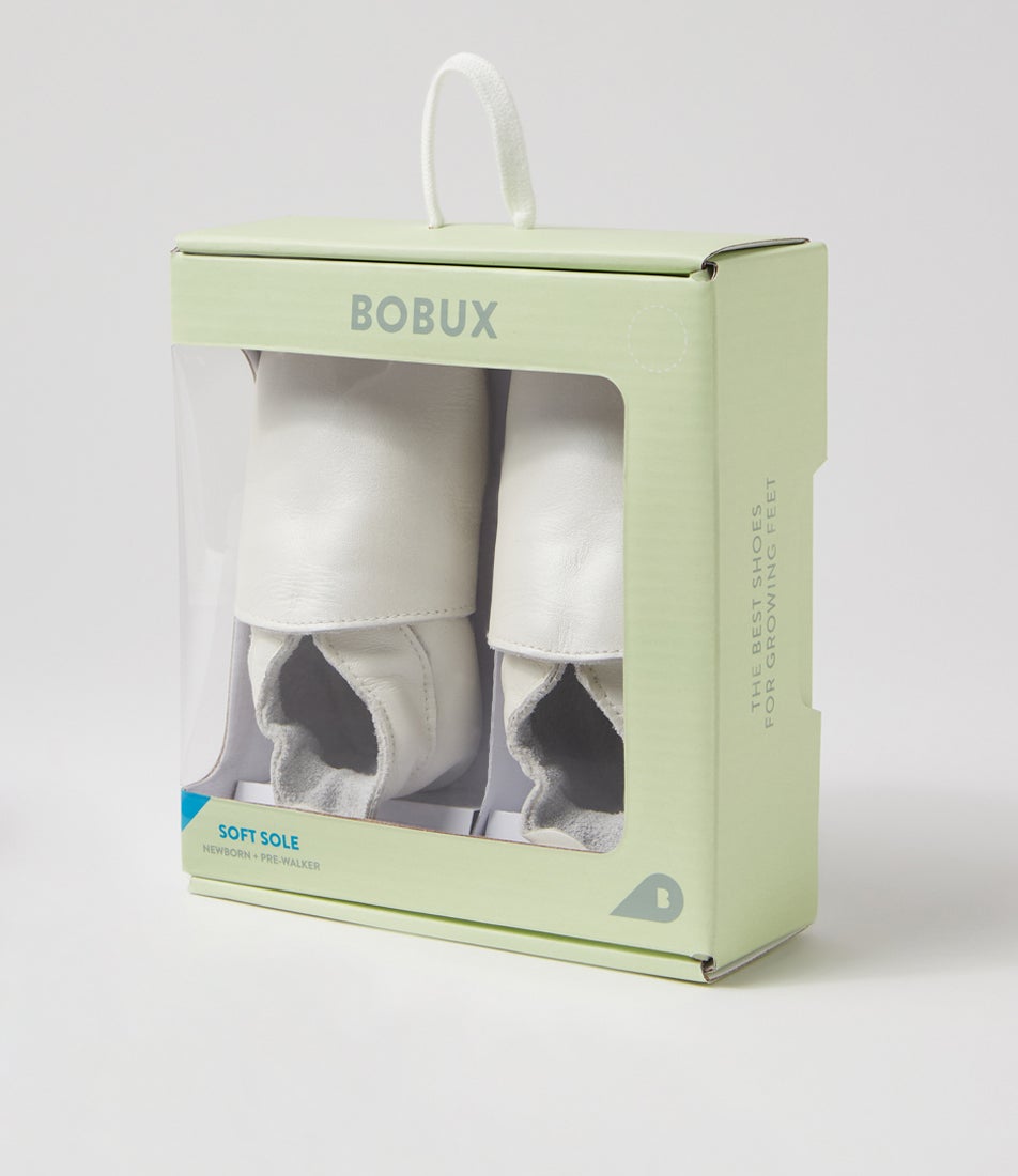 bobux Ss Simple Infant Pearl Leather Flat Shoes