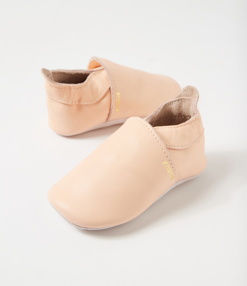 bobux Ss Simple Infant Rose Leather Flat Shoes