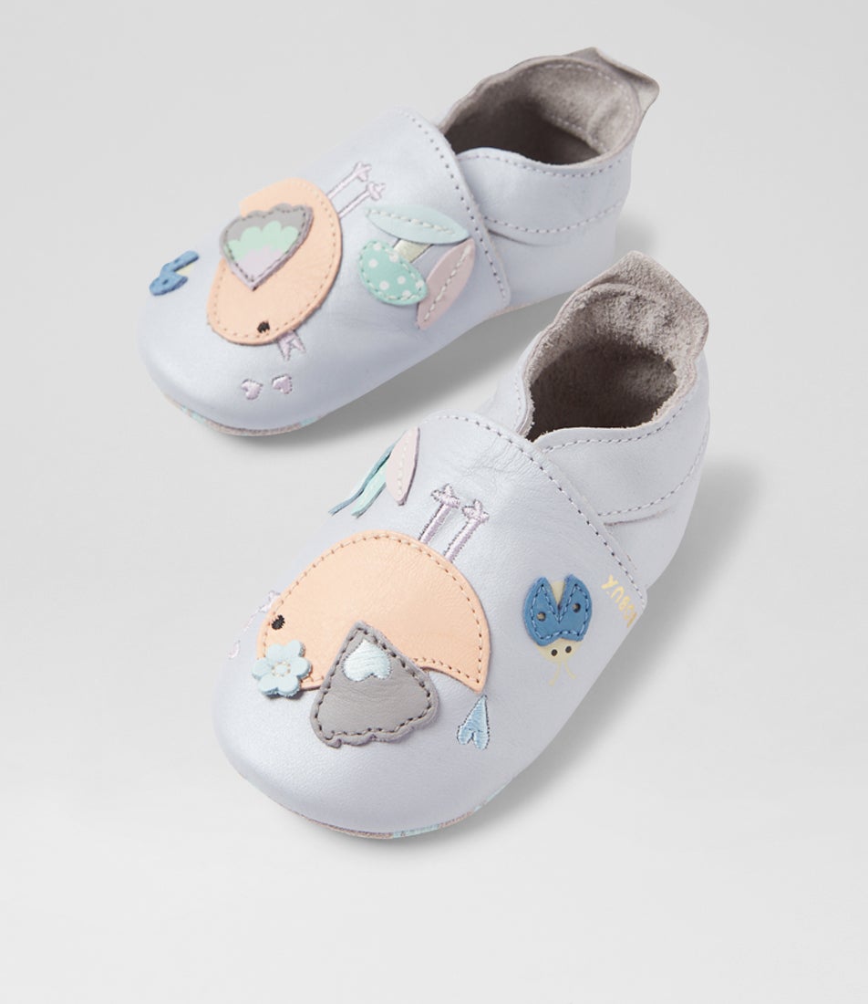 bobux Ss Songbird Infant Mauve Leather Flat Shoes