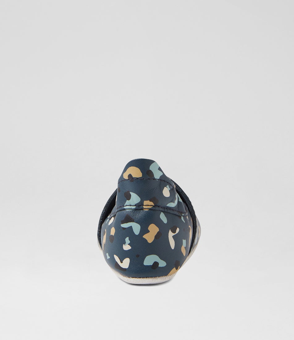 Bobux Ss Speckles Infant Navy Leather Flat Shoes