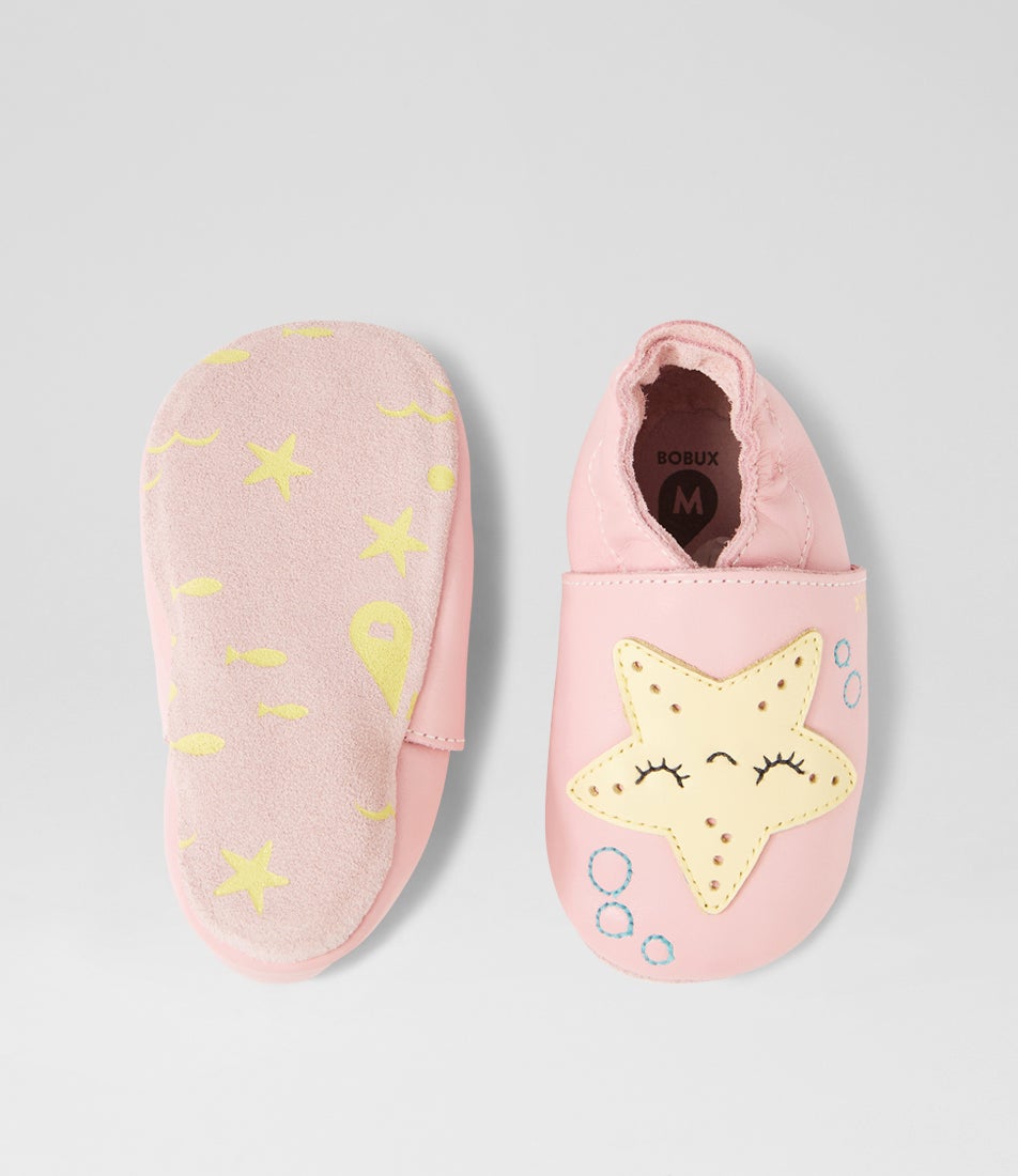 Bobux Ss Starfish Blossom Leather Flat Shoes