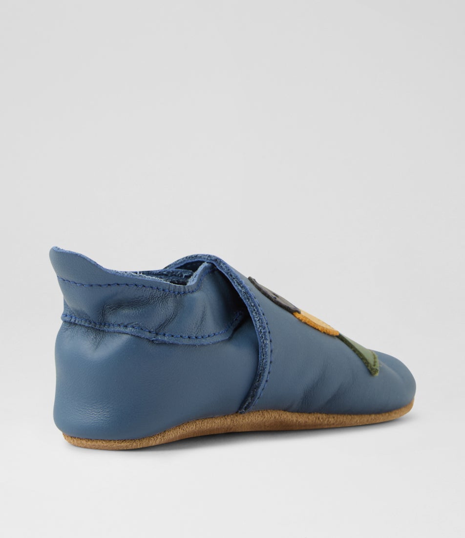 Bobux Ss Tipper Infant Cobalt Leather Flat Shoes