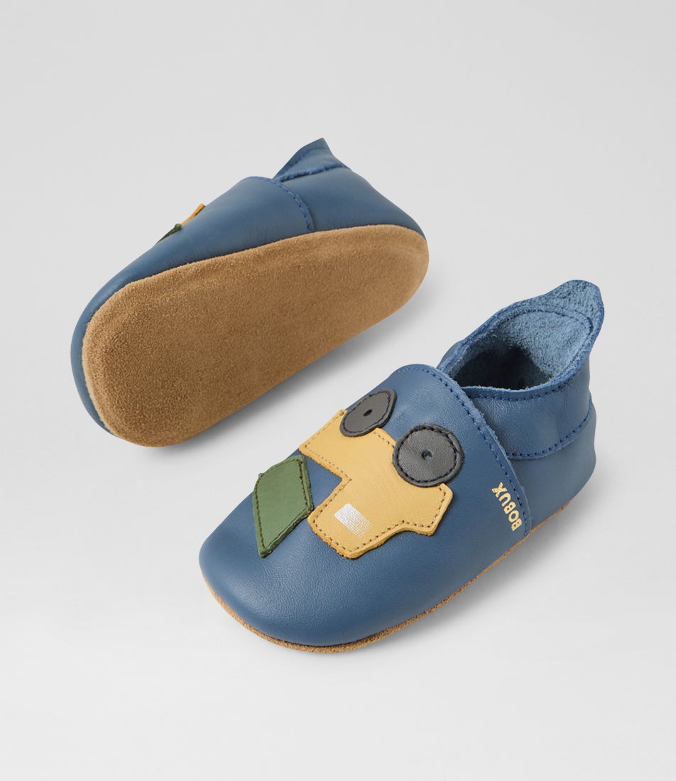 Bobux Ss Tipper Infant Cobalt Leather Flat Shoes