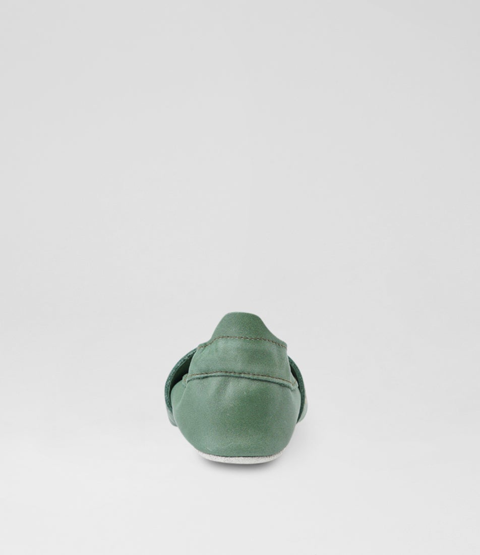 Bobux Ss Tracks Infant Olive Leather Sneakers