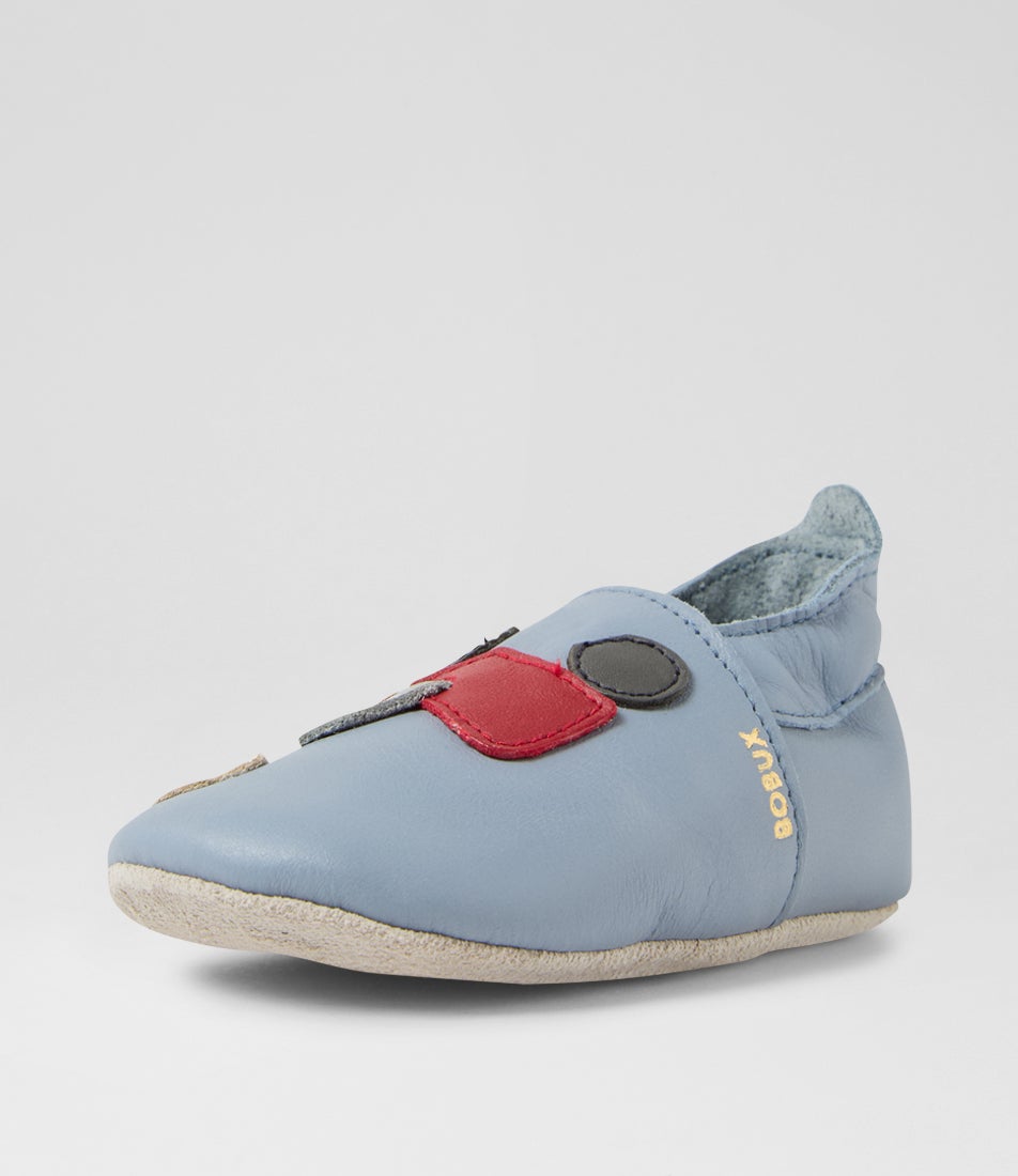 Bobux Ss Tracks Infant Slate Leather Flat Shoes
