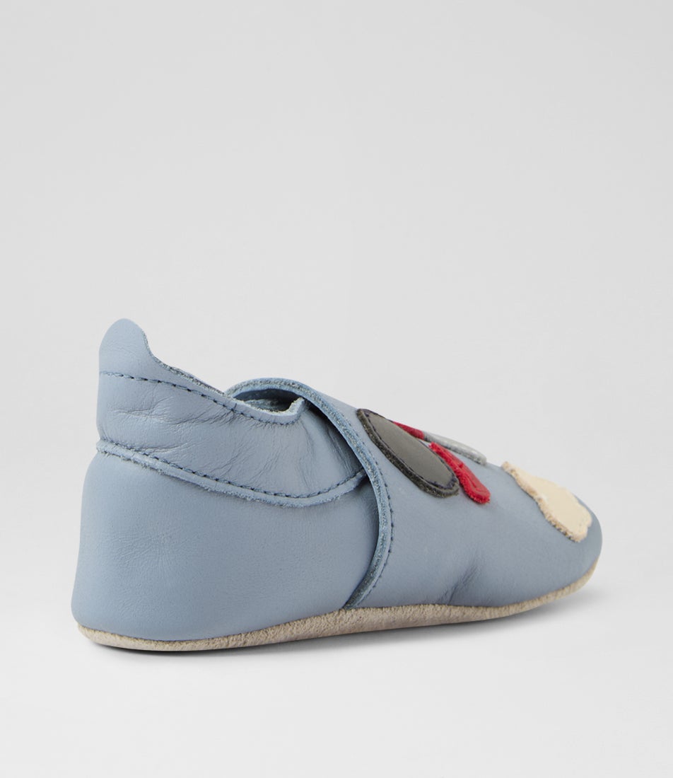 Bobux Ss Tracks Infant Slate Leather Flat Shoes
