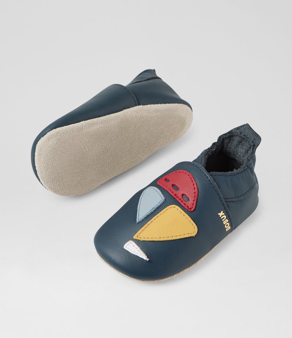 Bobux Ss Yacht Infant Navy Leather Flat Shoes