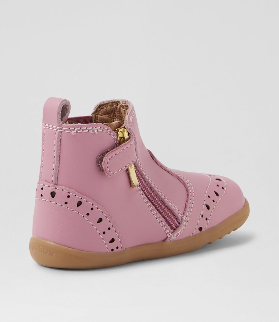 Bobux Su Billie Lilas Leather Ankle Boots