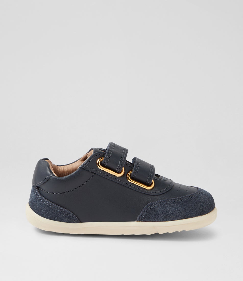 Bobux Su Champ Infant Navy Leather Flat Shoes