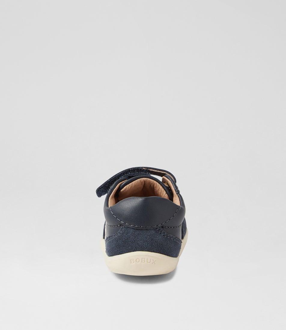 Bobux Su Champ Infant Navy Leather Flat Shoes