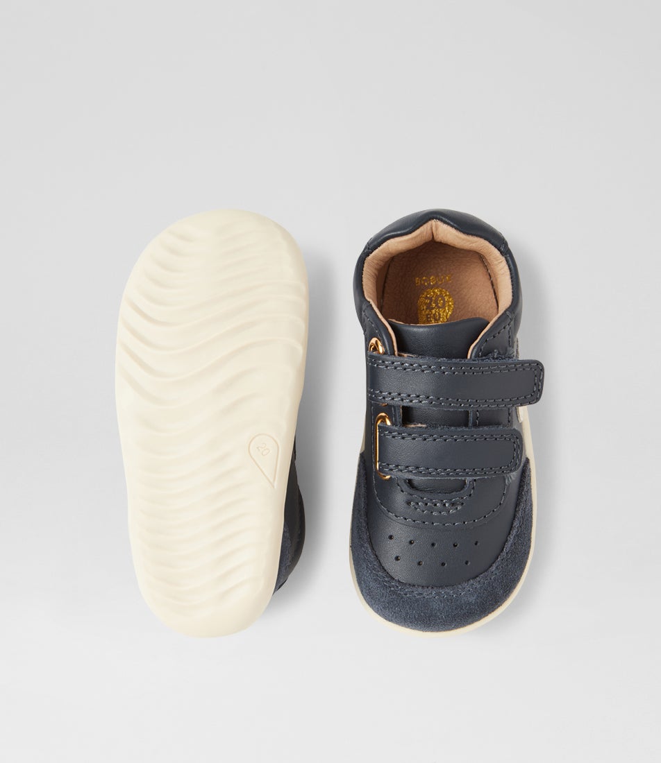 Bobux Su Champ Infant Navy Leather Flat Shoes