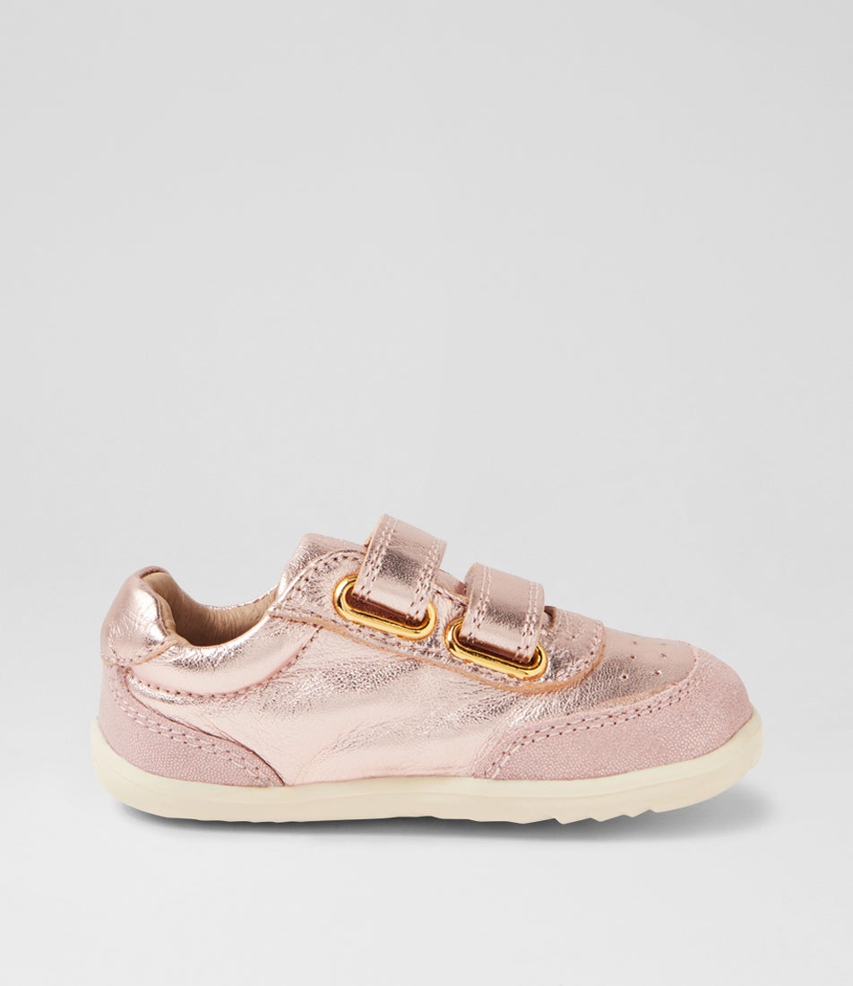Bobux Su Champ Rose Gold Leather Flat Shoes