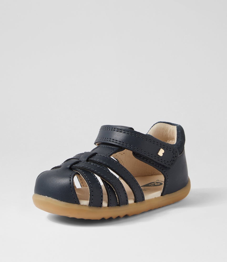 Bobux Su Cross Jump Infant Navy Leather Sandals