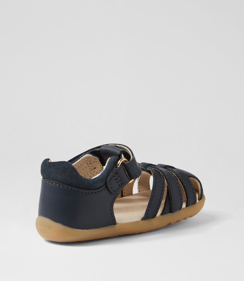 Bobux Su Cross Jump Infant Navy Leather Sandals