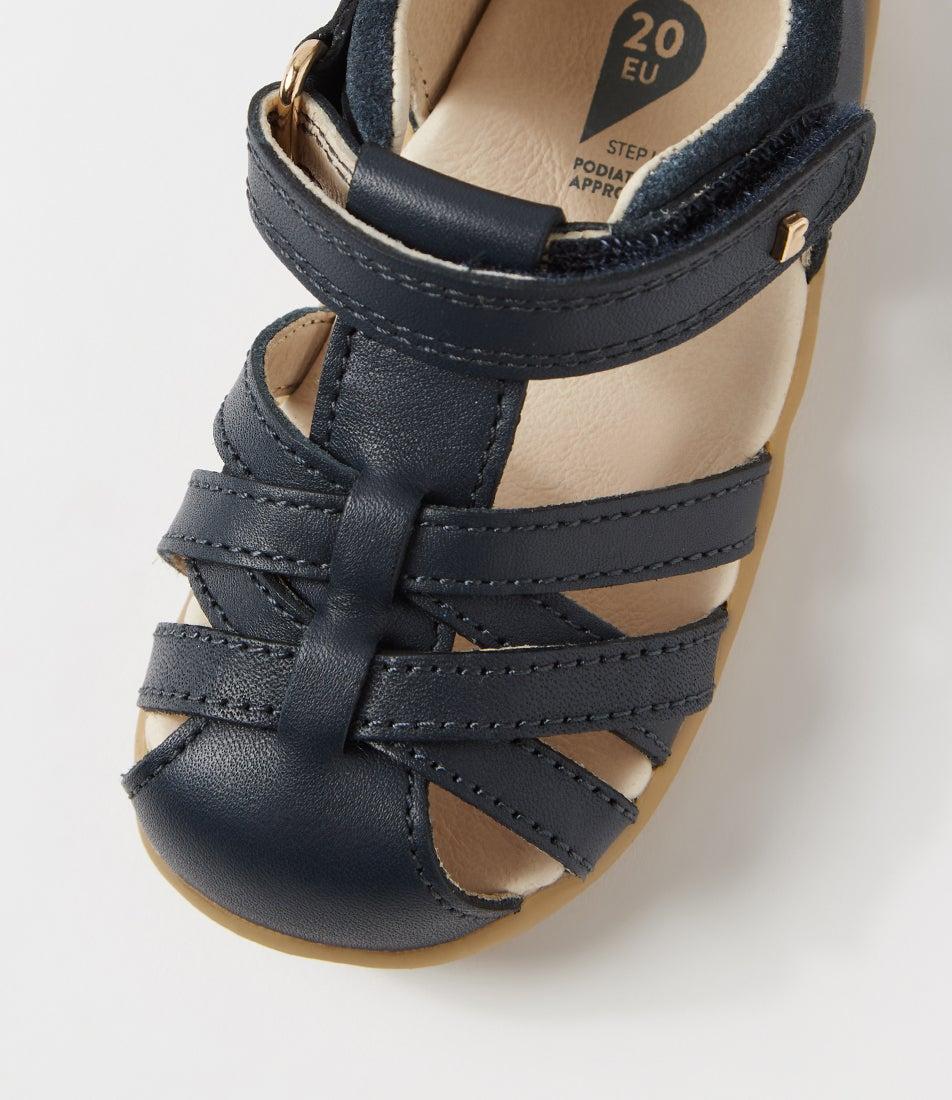 Bobux Su Cross Jump Infant Navy Leather Sandals
