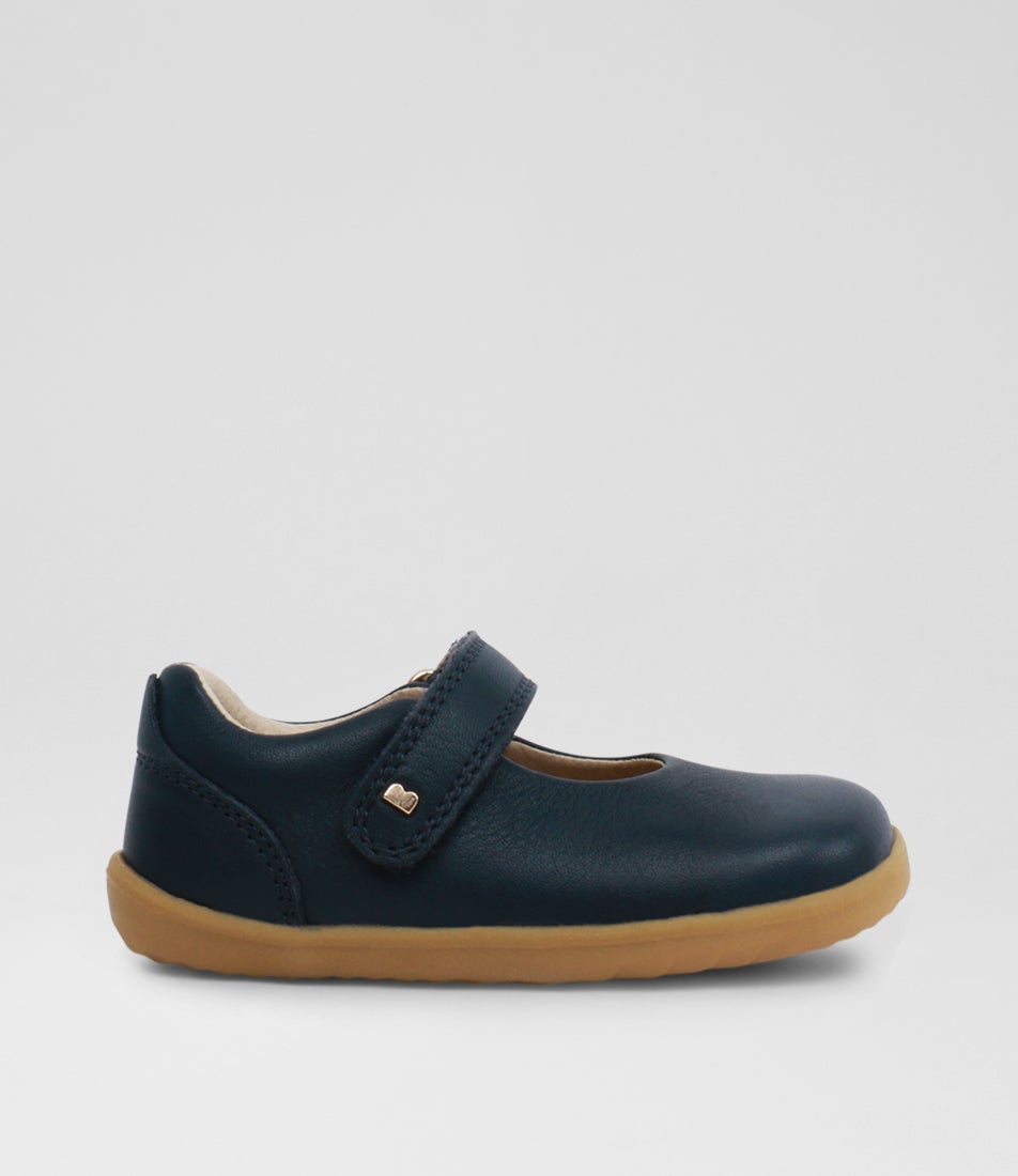 Bobux Su Delight Infant Navy Leather Flat Shoes
