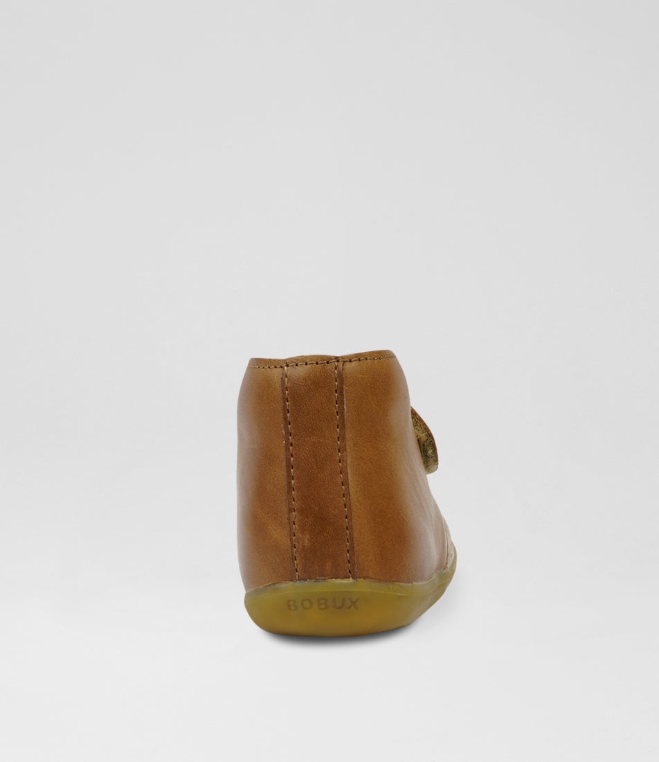 Bobux Su Desert Infant Caramel Leather Ankle Boots