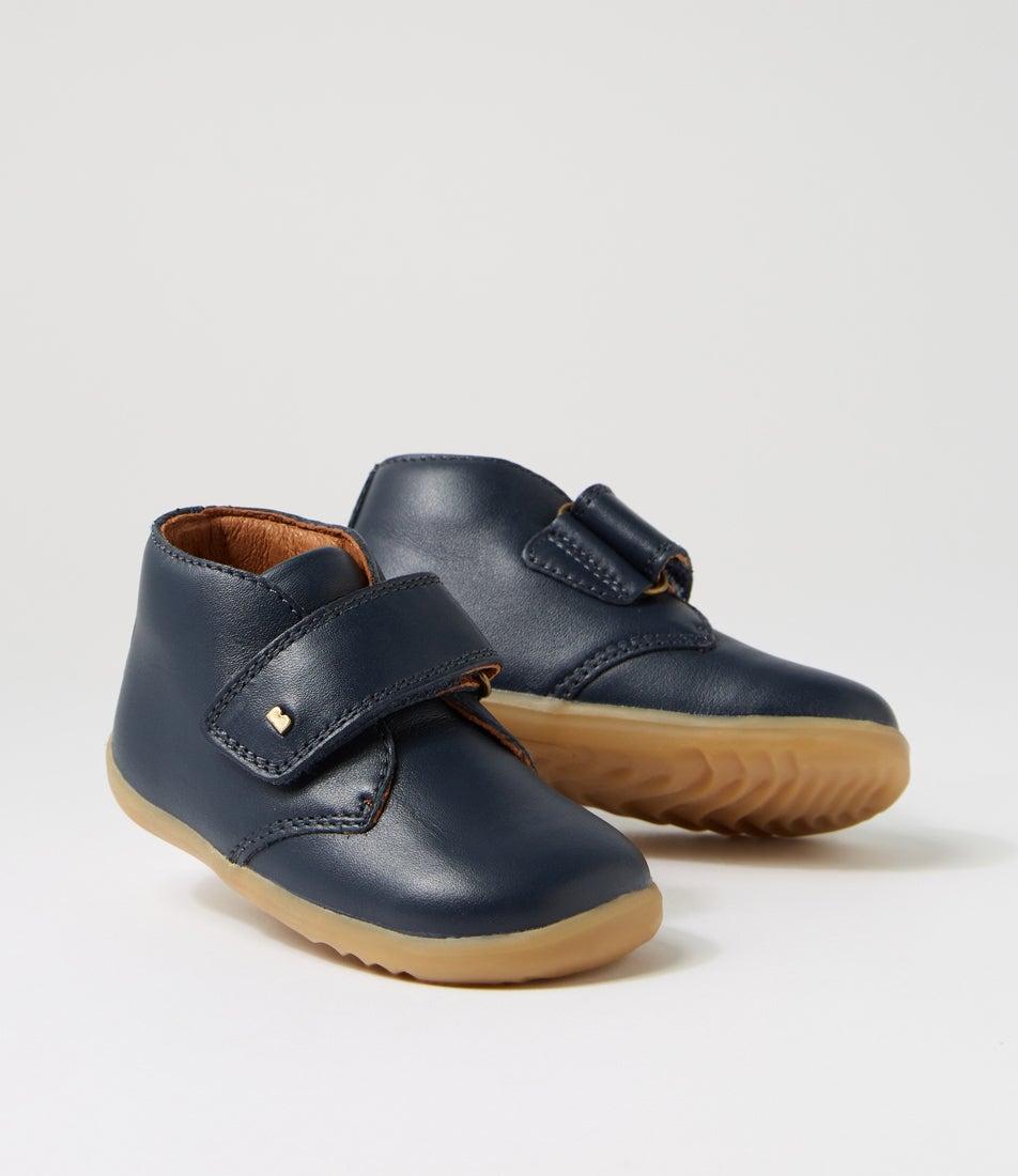 Bobux Su Desert Infant Navy Leather Ankle Boots
