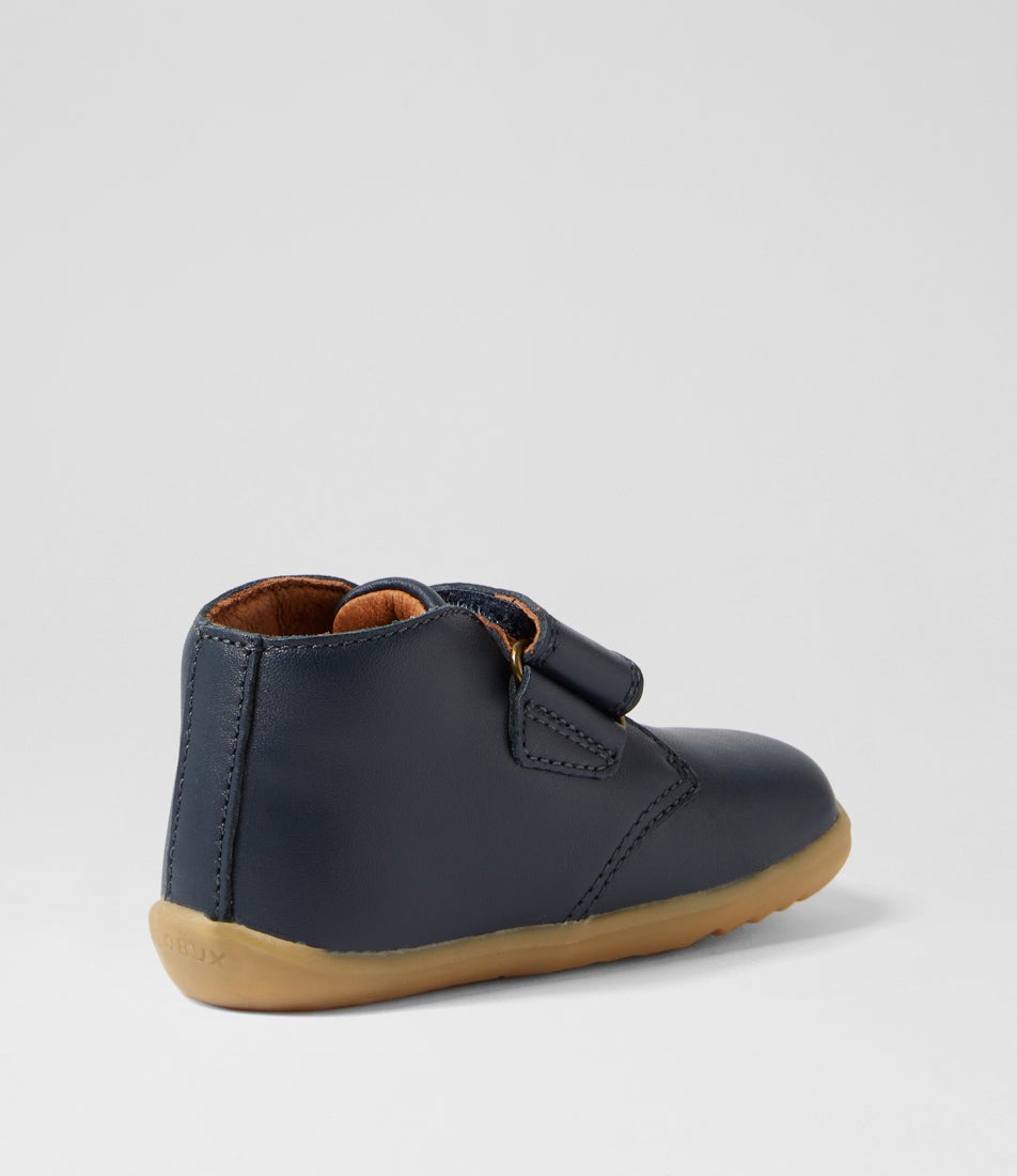 Bobux Su Desert Infant Navy Leather Ankle Boots