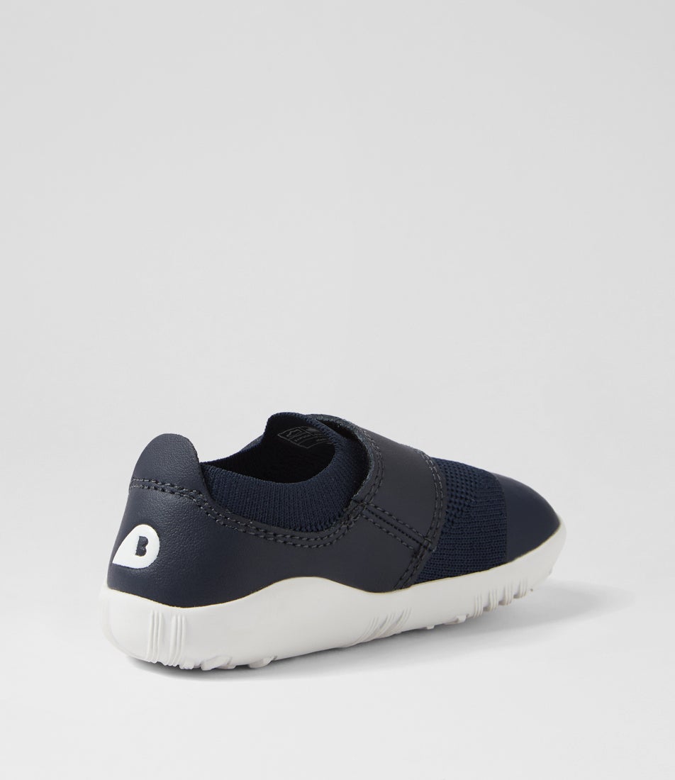 Bobux Su Dimension 3 Infant Navy Fabric Flat Shoes
