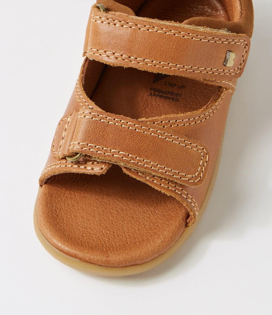 Bobux Su Driftwood Infant Caramel Leather Sandals
