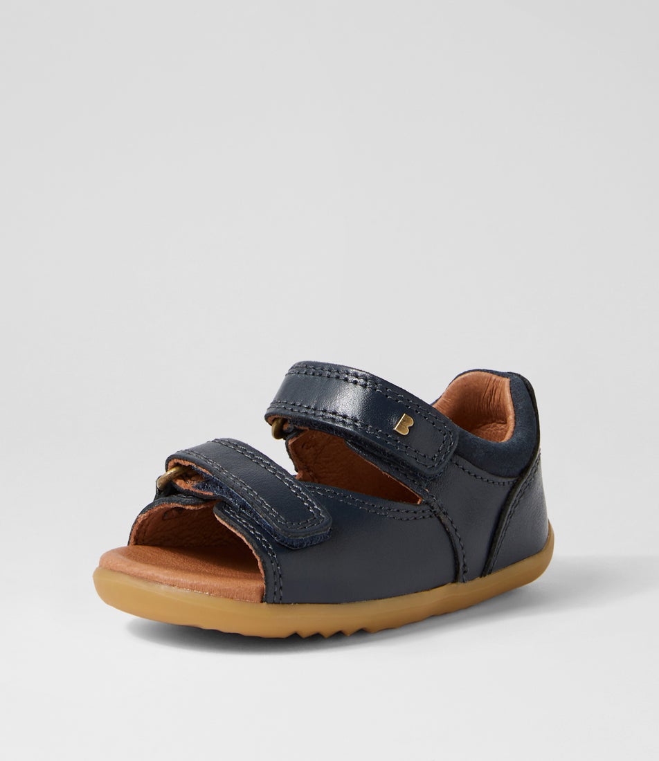 Bobux Su Driftwood Infant Navy Leather Sandals