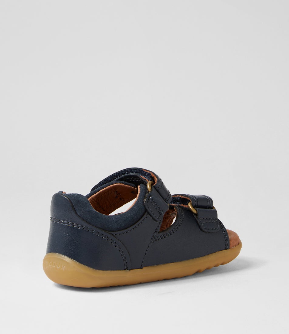 Bobux Su Driftwood Infant Navy Leather Sandals