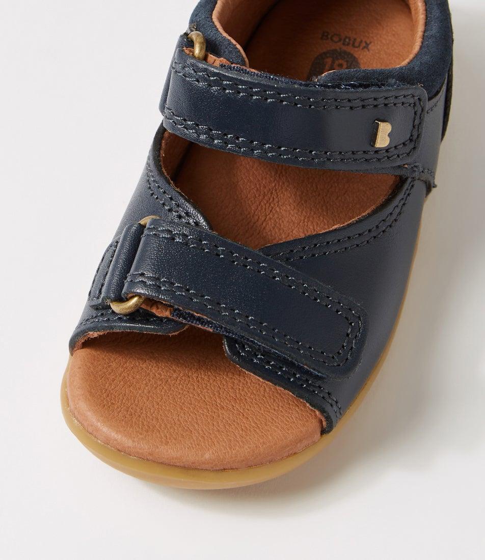 Bobux Su Driftwood Infant Navy Leather Sandals