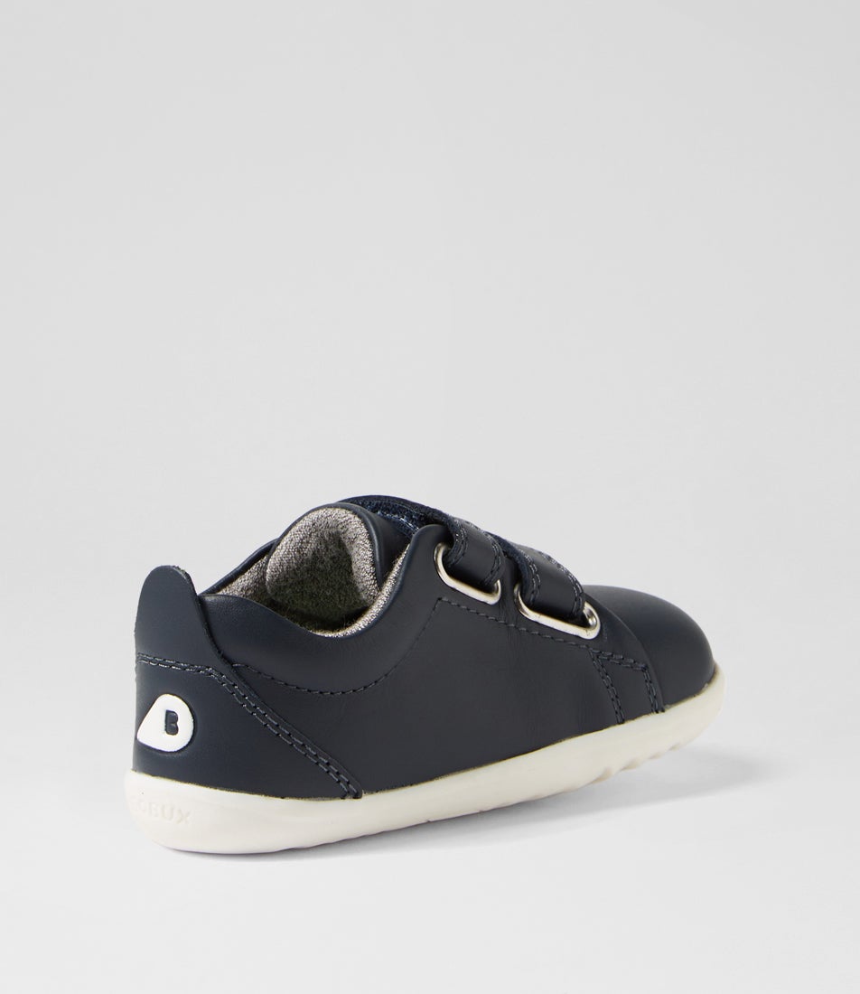 Bobux Su Grass Court Infant Navy Leather Sneakers