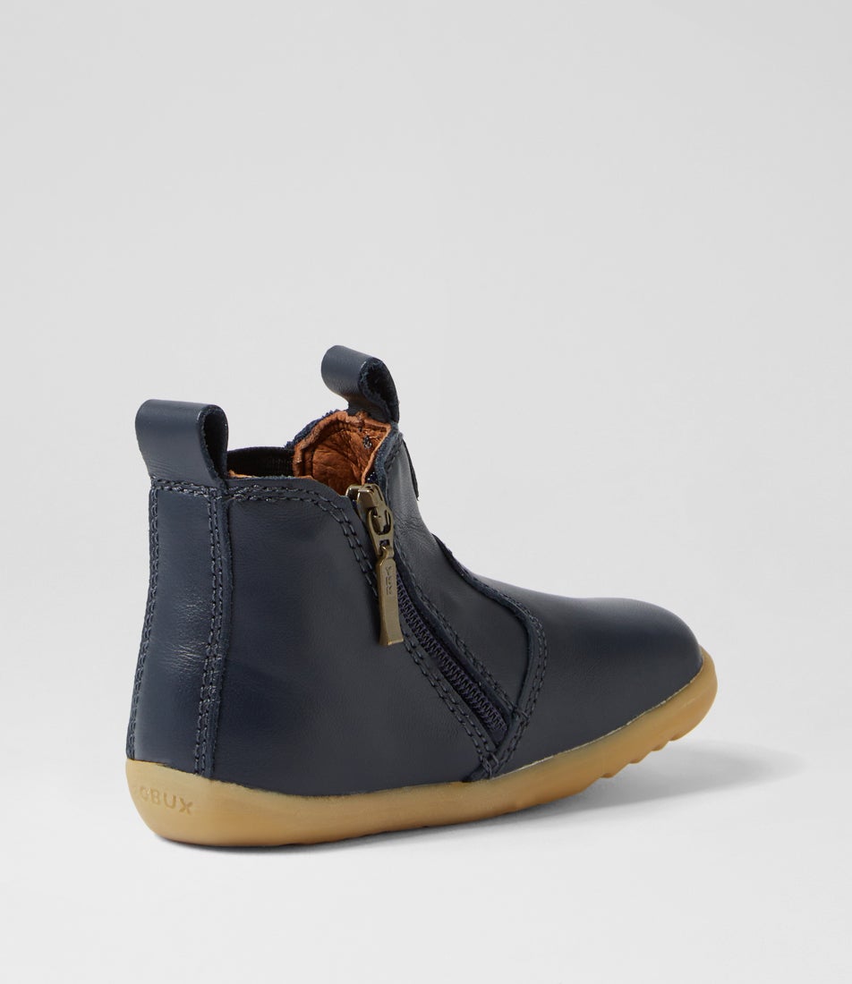 Bobux Su Jodhpur Infant Navy Leather Chelsea Boots