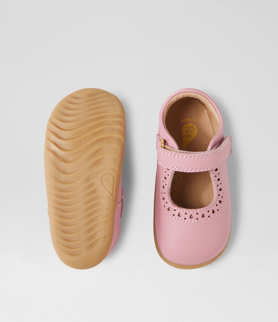 Bobux Su Lola Lilas Leather Flat Shoes