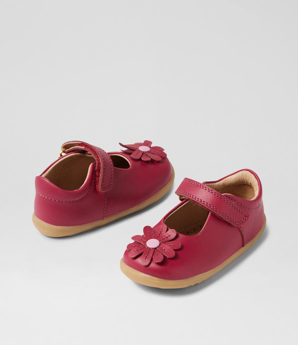 bobux Su Pixie Beaujolias Leather Flat Shoes
