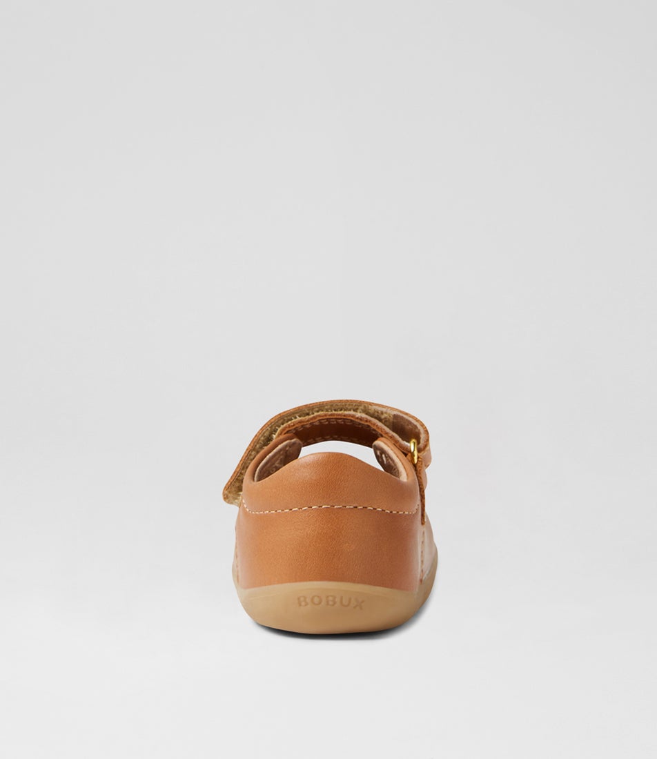 Bobux Su Pixie Caramel Leather Flat Shoes