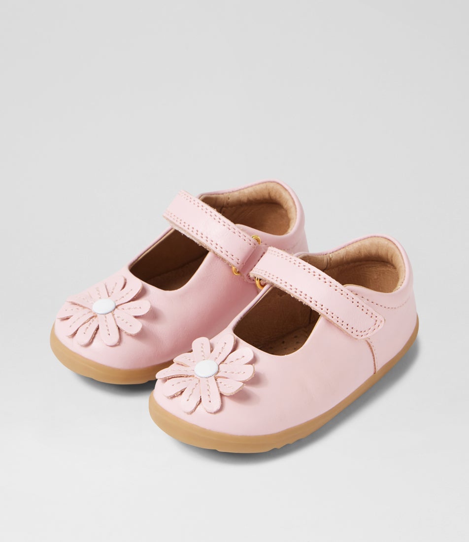 bobux Su Pixie Parfait Pink Leather Flat Shoes