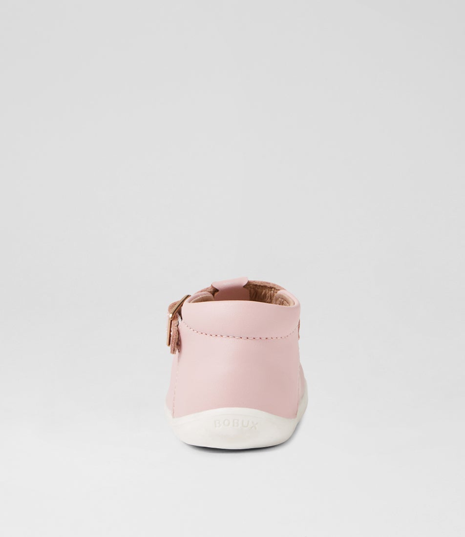 Bobux Su Poppy Ballet Pink Leather Flat Shoes