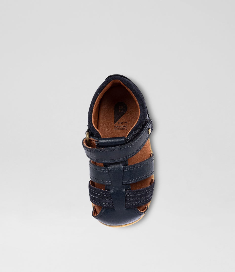 bobux Su Roam Infant Navy Leather Sandals