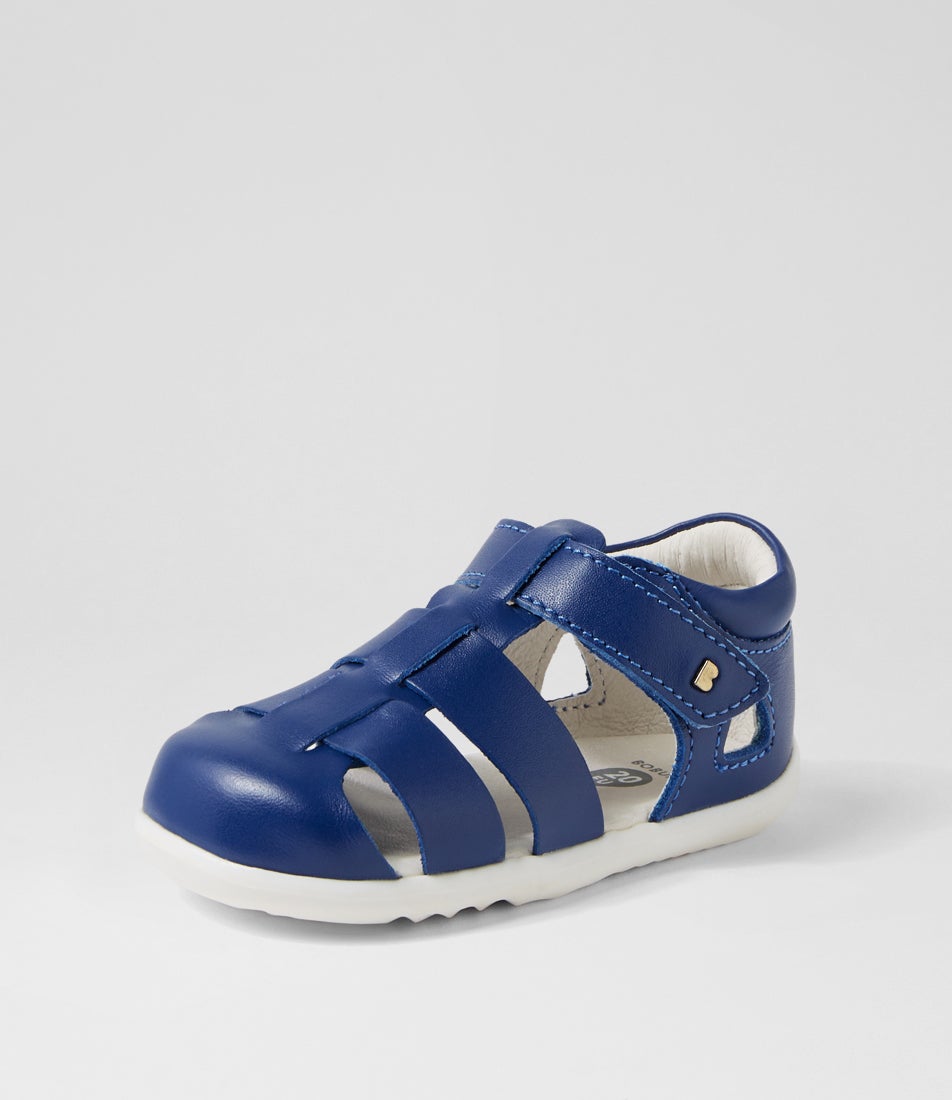 Bobux Su Tidal Infant Blueberry Leather Flat Shoes