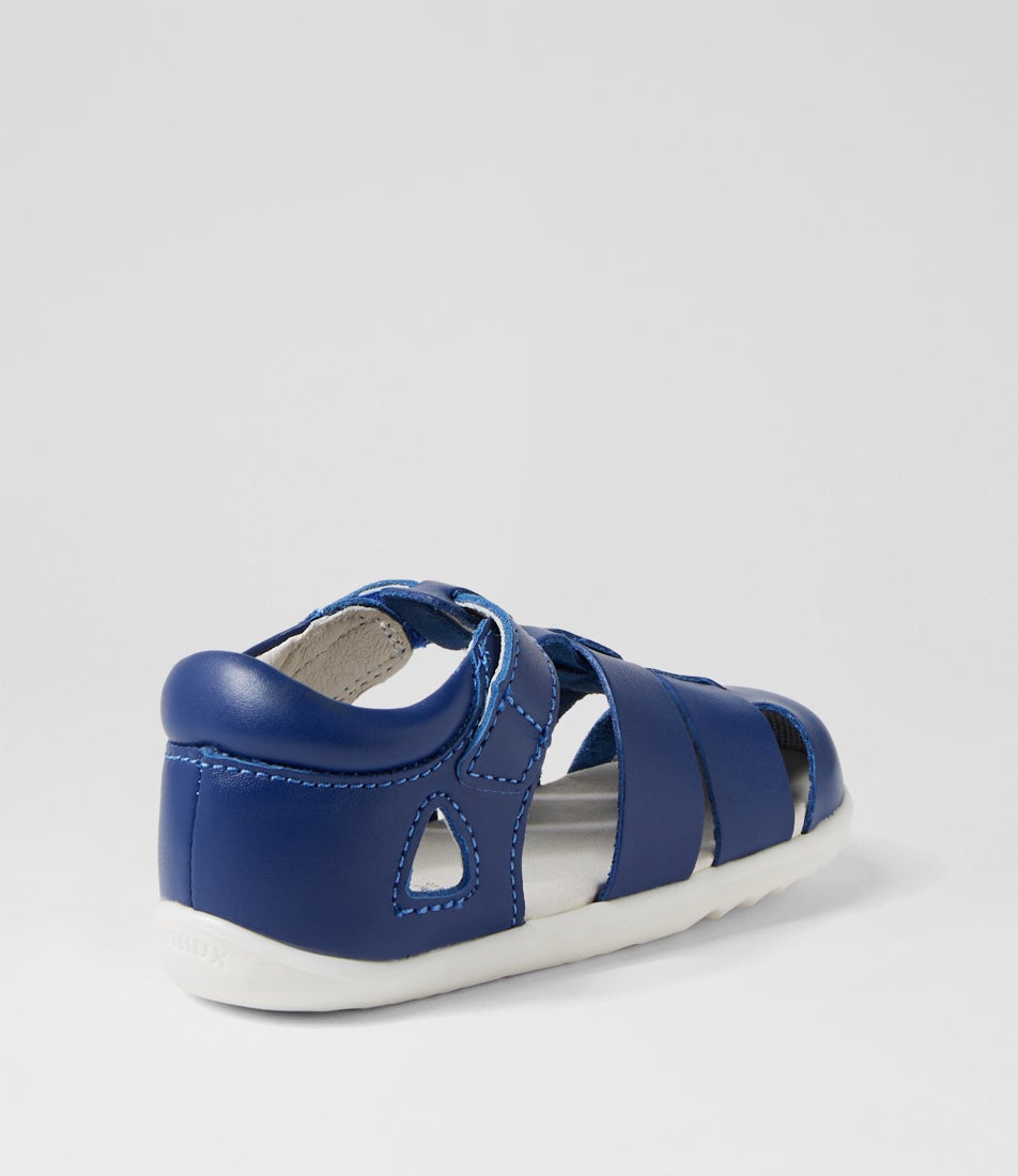 Bobux Su Tidal Infant Blueberry Leather Flat Shoes