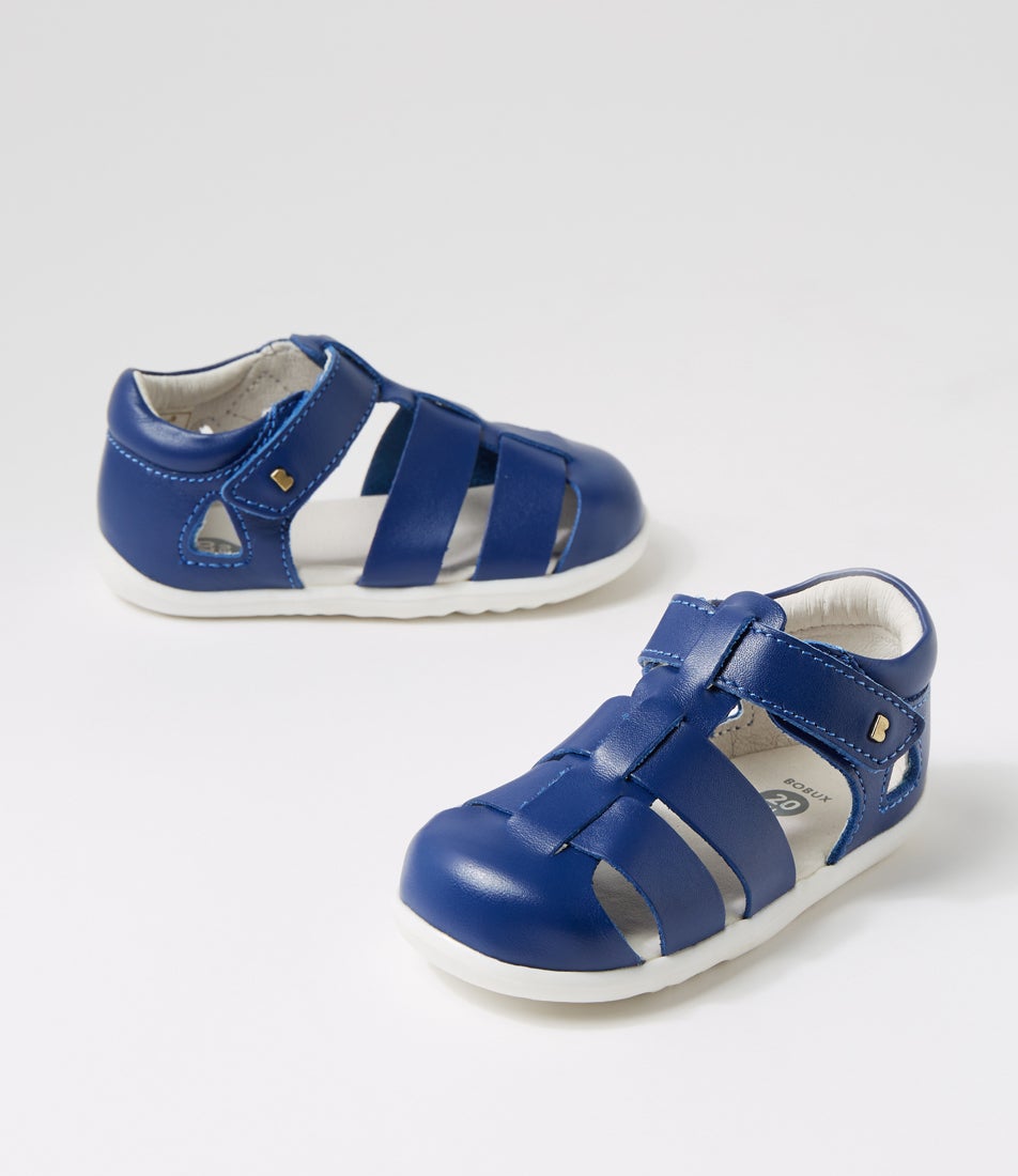 bobux Su Tidal Infant Blueberry Leather Flat Shoes