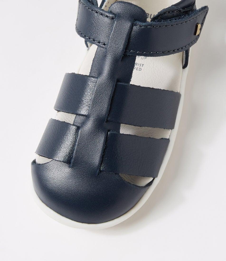Bobux Su Tidal Infant Navy Leather Flat Shoes