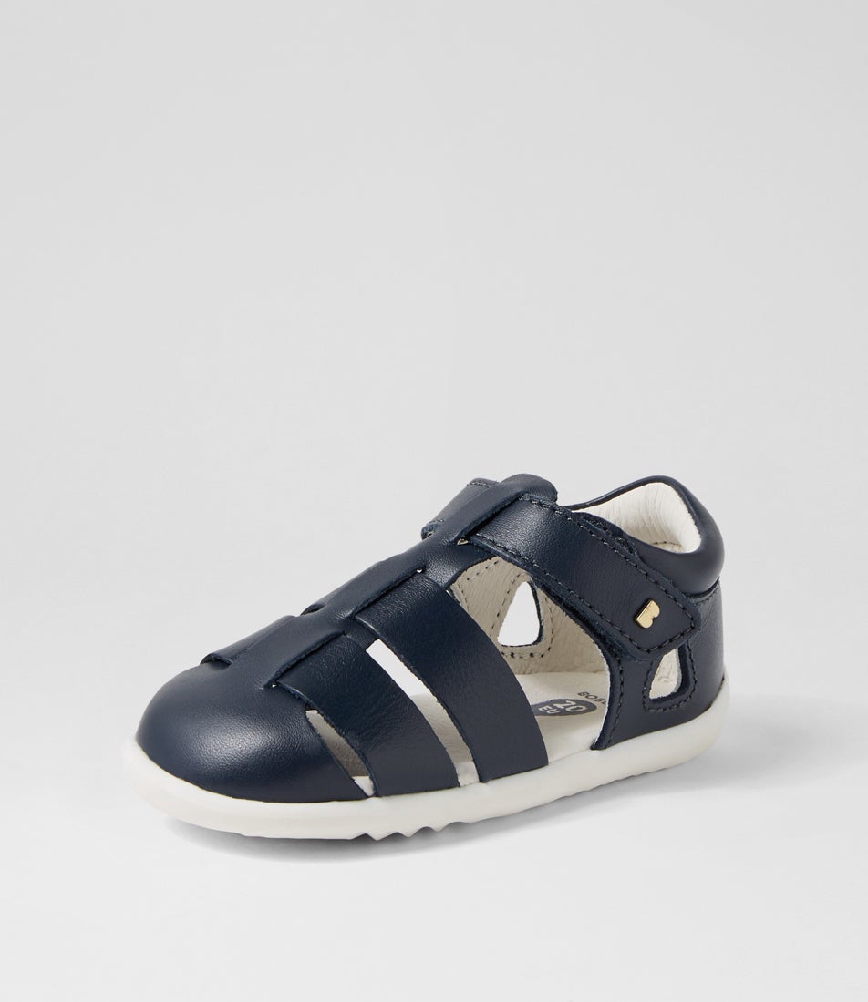 Bobux Su Tidal Infant Navy Leather Flat Shoes