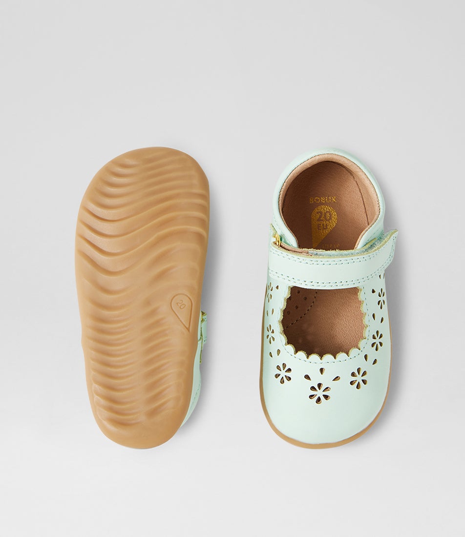 Bobux Su Tilly Birds Egg Leather Flat Shoes