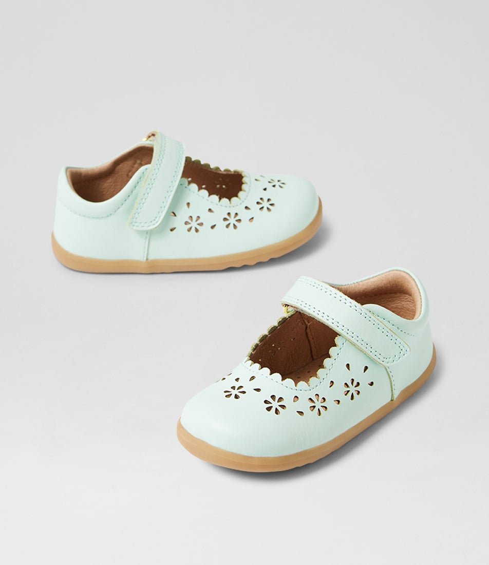 bobux Su Tilly Birds Egg Leather Flat Shoes