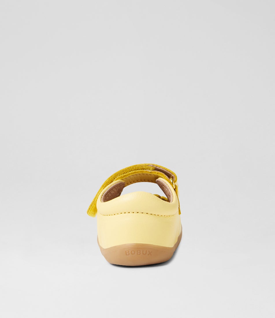 Bobux Su Tilly Pale Banana Leather Flat Shoes