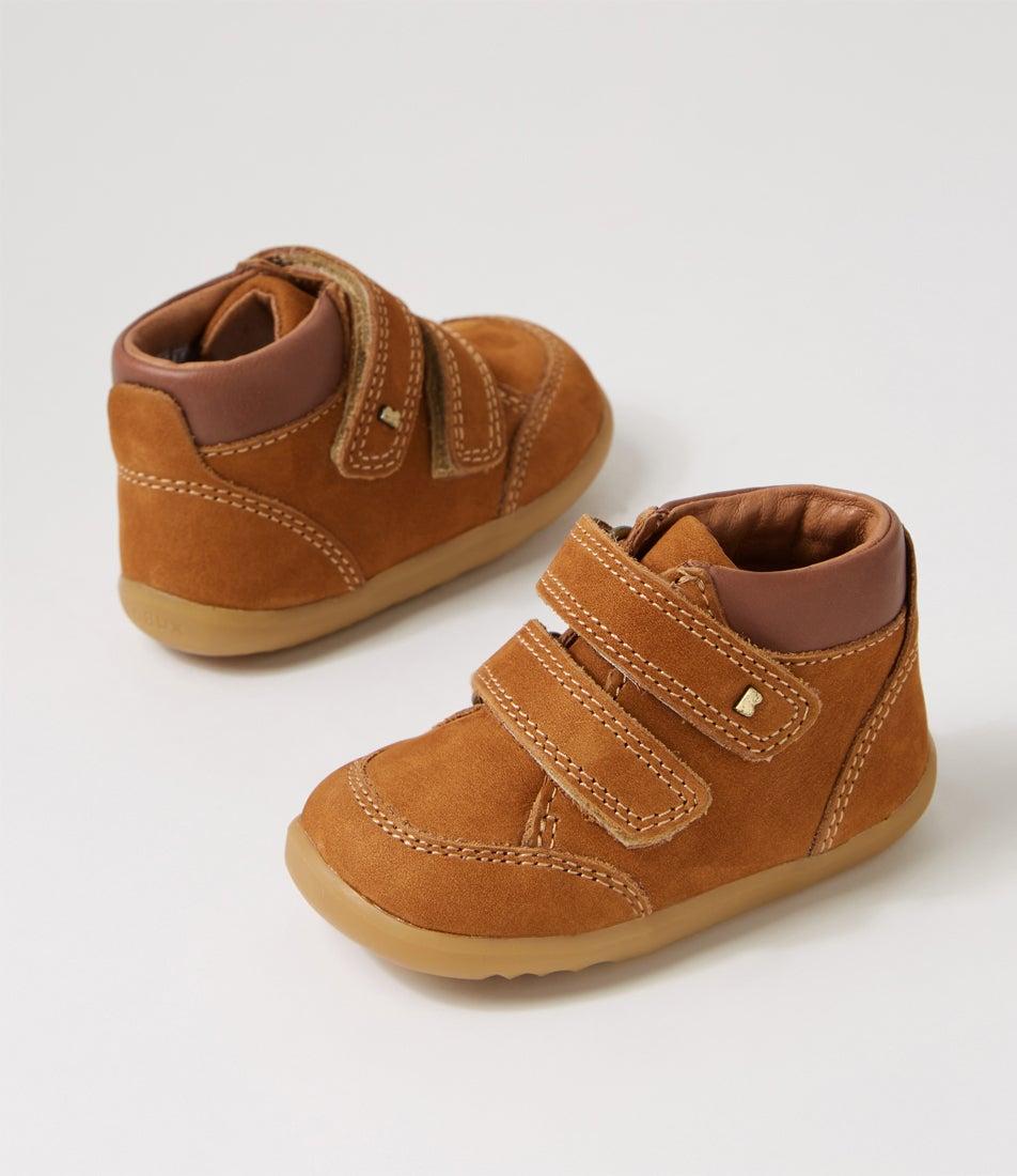 bobux Su Timber Infant Mustard Suede Ankle Boots