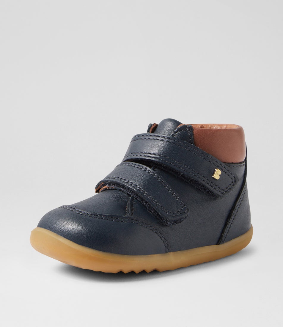 Bobux Su Timber Infant Navy Leather Ankle Boots