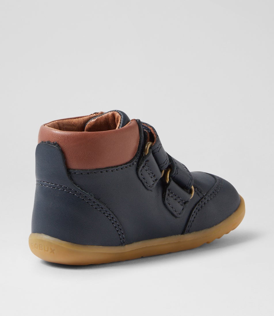 Bobux Su Timber Infant Navy Leather Ankle Boots