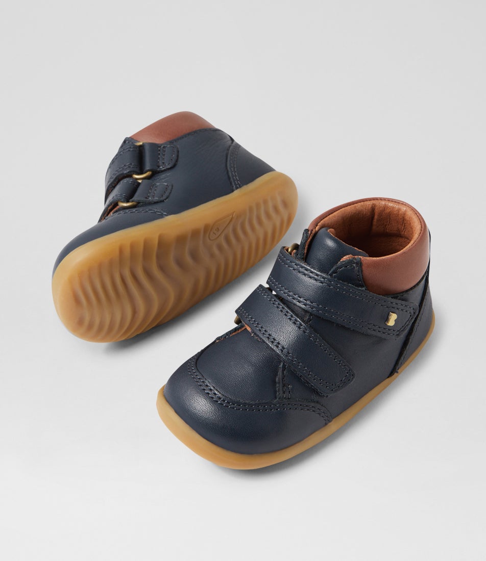 Bobux Su Timber Infant Navy Leather Ankle Boots