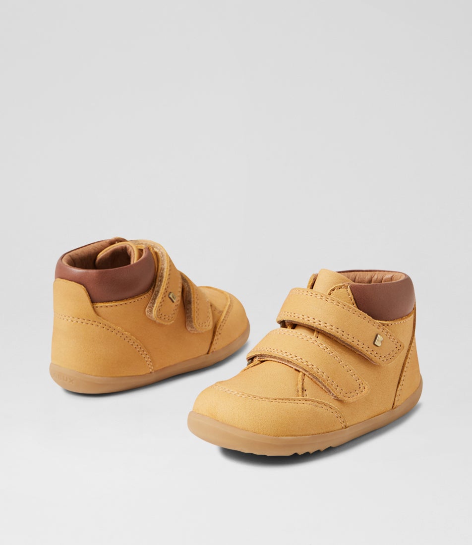 bobux Su Timber Infant Oak Buff Nubuck Ankle Boots
