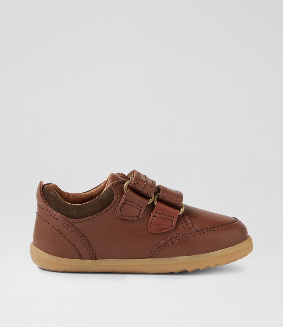 Bobux Su Timber Low Toffee Leather Flat Shoes